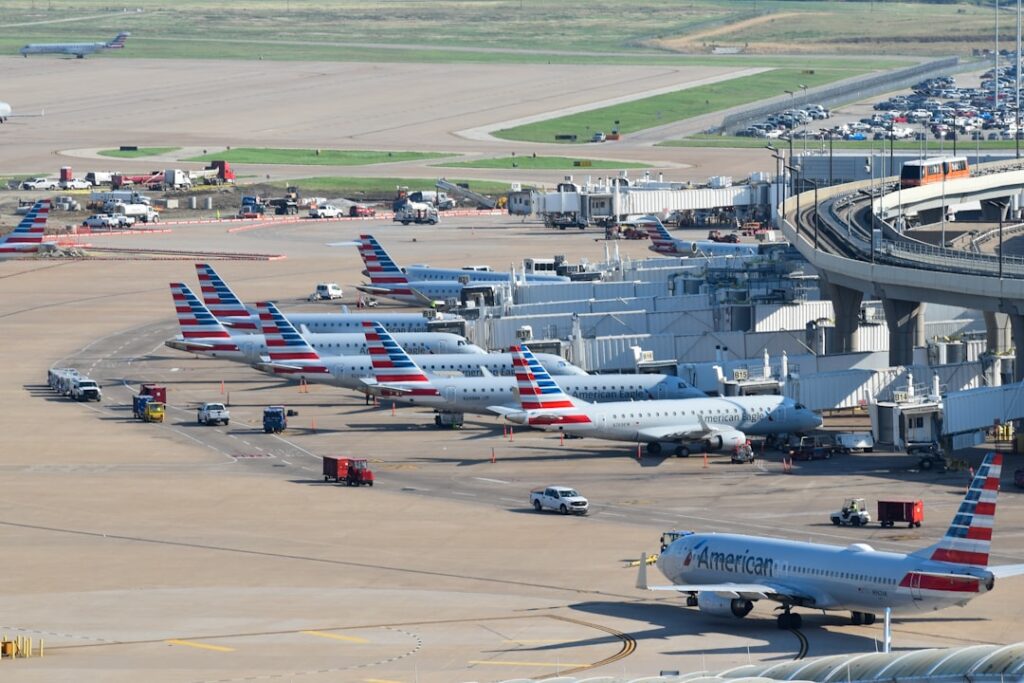 American Airlines aircraft at Dallas Fort Worth International Airport