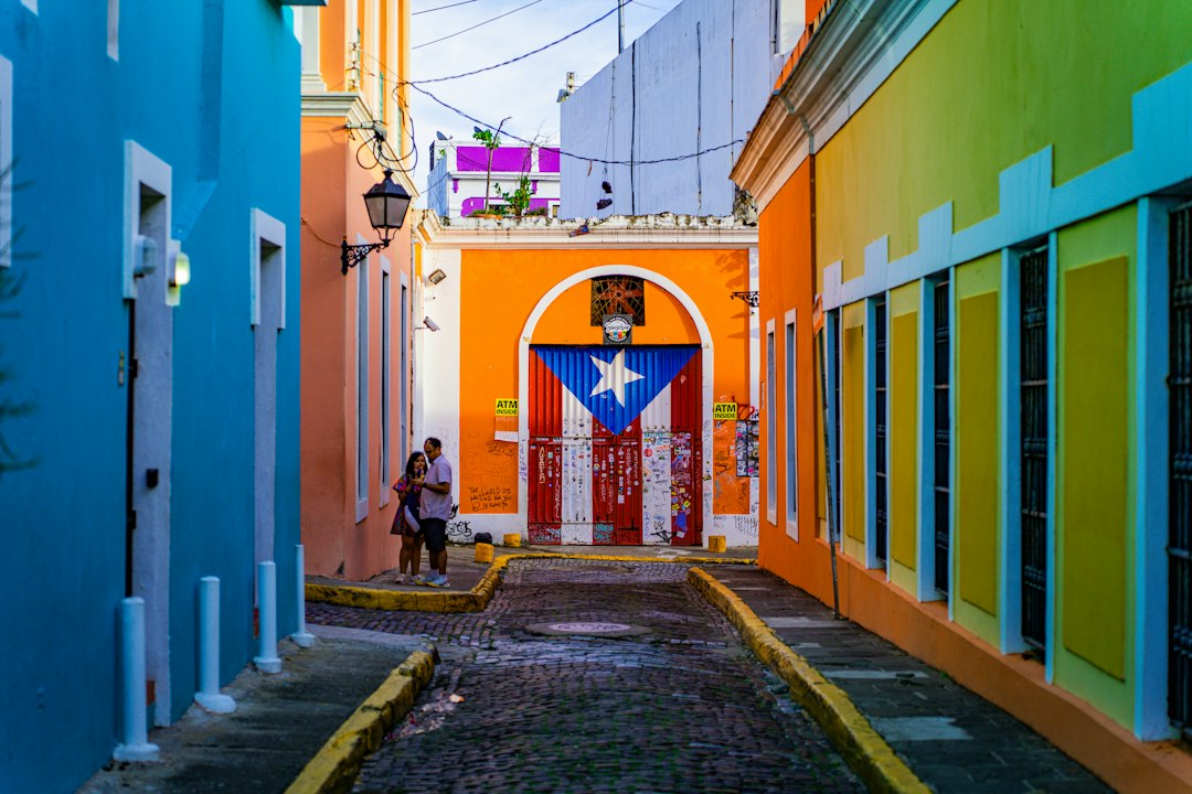 Colorful architectural doorway in Puerto Rico